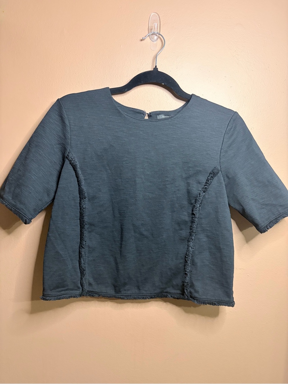 Some ' Boxy Short Sleeve Top - Black